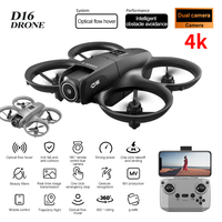 D16 Mini rc Drone with 180° Electric Adjustable 4K HD Camera WiFi Light Flow Drone Pocket Obstacle Avoidance Rc Quadcopter