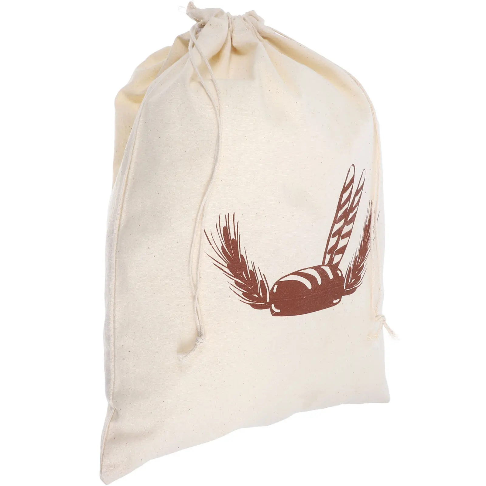 Extra Large Reusable Bread Bag Drawstring Design for Baking Bread Toast Cookie Biscuit Pastry Storage Food Packaging Bag