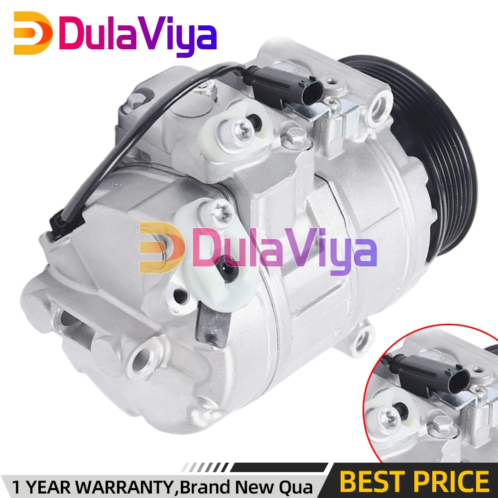 Air AC Compressor with Clutch For BMW 325i 328i xDrive 330i 528i 525i 530i 2006-2013 7SEU16C 4710532 4711532 2021736R CO 11049C