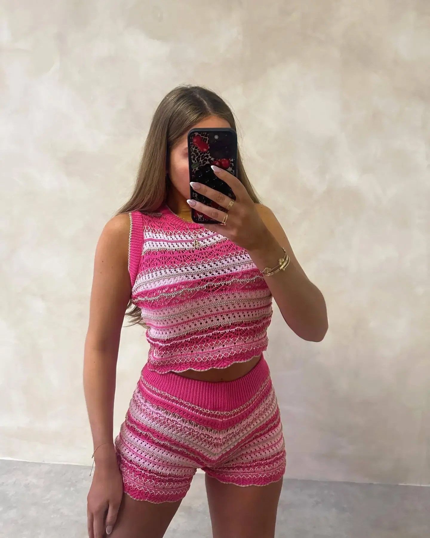 Crop Tops Crochet 2 Piece Pant Set Outfits Women Summer Y2K Streetwear Sexy Club Elegant Knitted Two Piece Set Shorts Pant