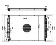 

BRN036Y48 for engine radiator frame 210 05 + 05 + × 48