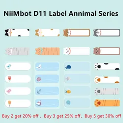 Nimbot-ラベル名D11/d110防水粘着プリンター,5つ購入すると30% 割引,実用的なローリング