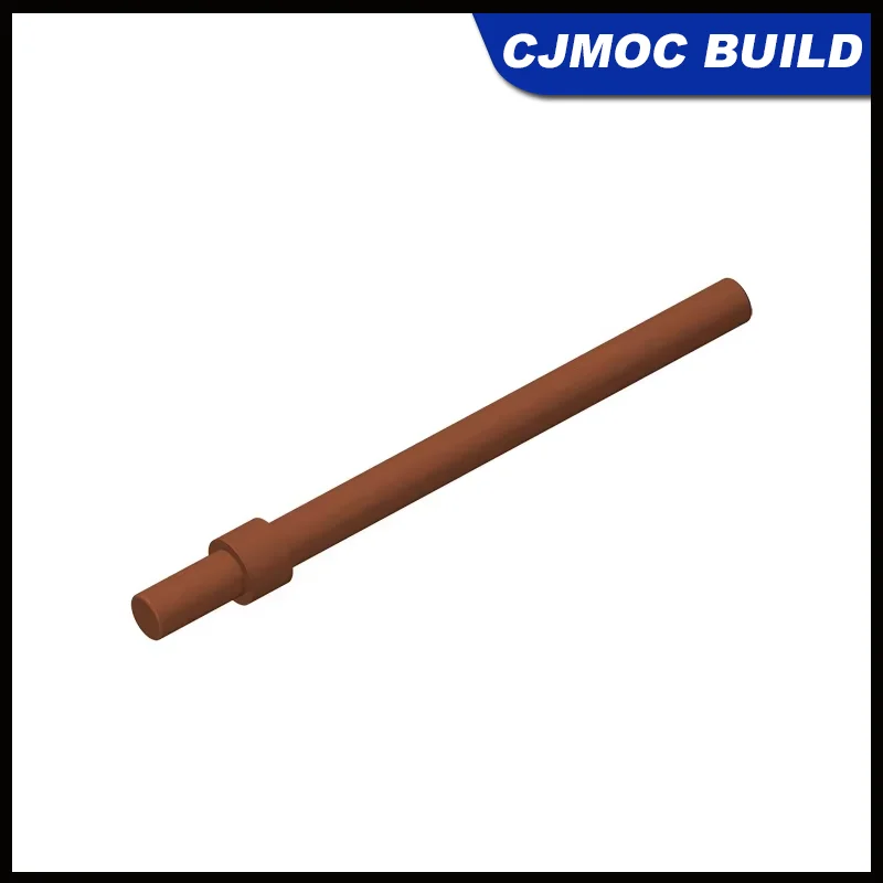 20Pcs 63965 Bar 6L Parts with Stop Ring Compatible MOC 18274 Bricks DIY Assemble Particle Building Blocks Antenna Mast