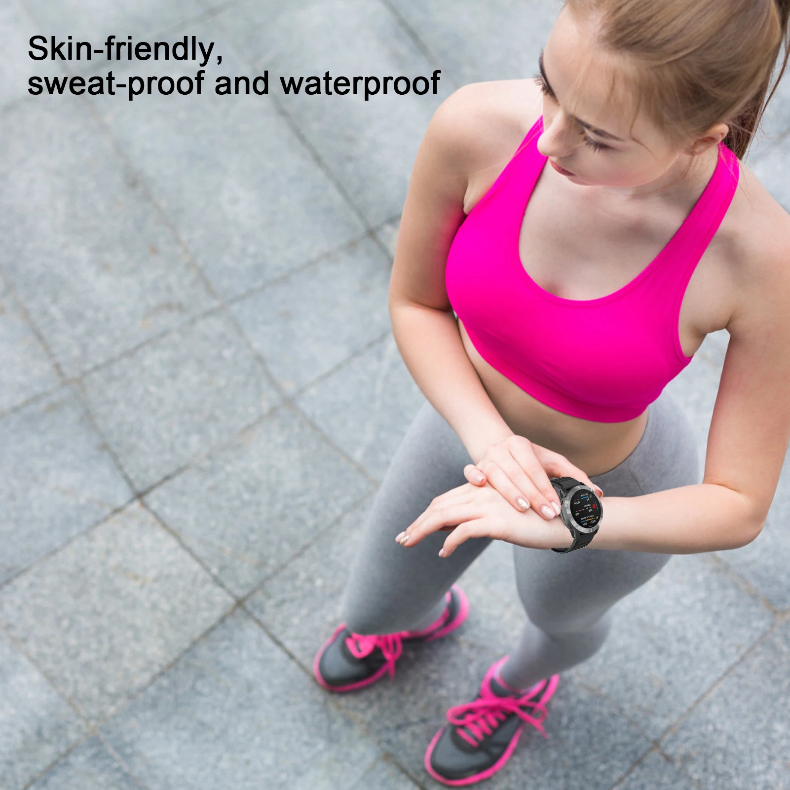 Ремешок силиконовый для Garmin Fenix 6X/ 6X Pro/5X/3 Fenix 6/6 Pro/5/5 Plus, 26 мм