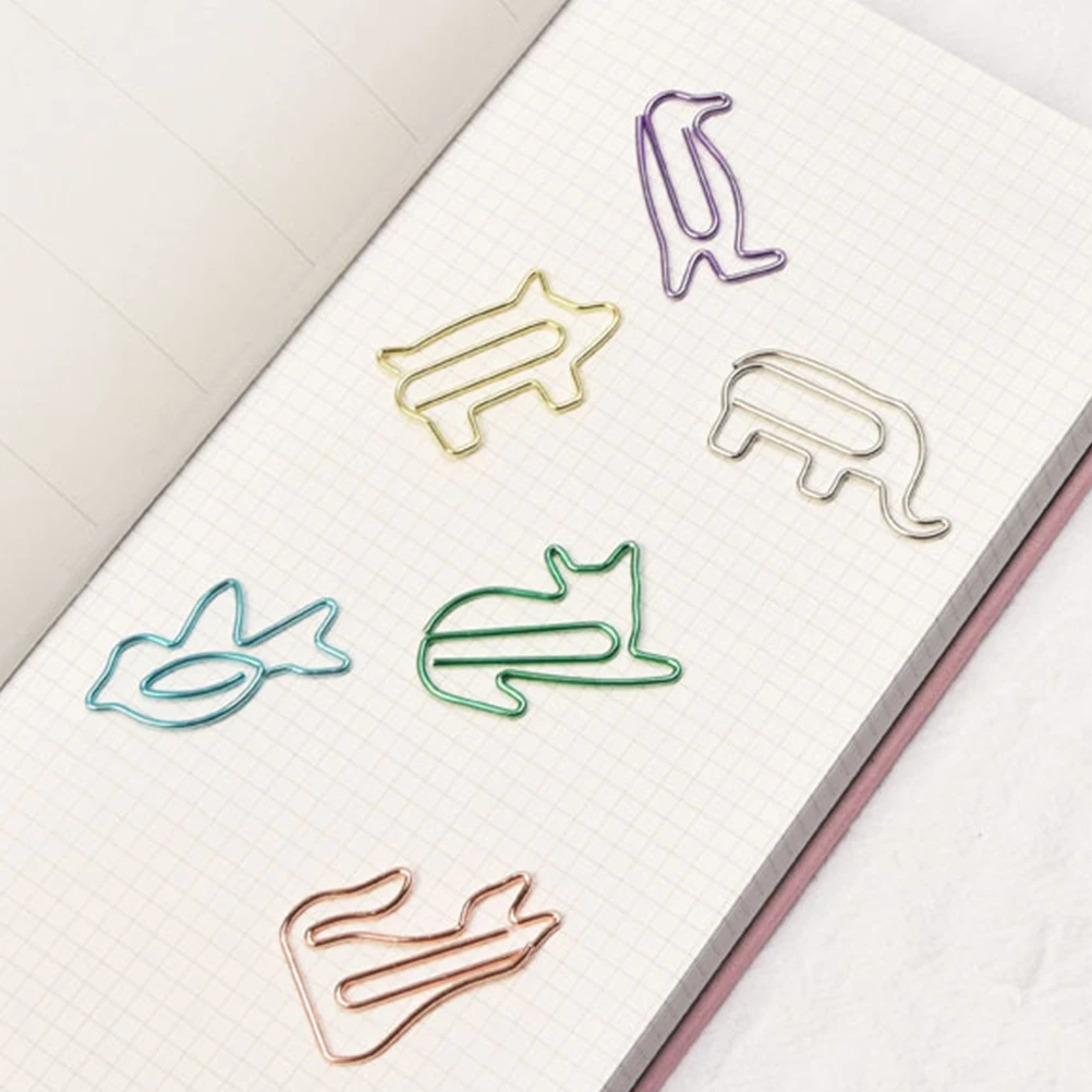 100 Pcs Paper Clip Gift Office Hand Account Essentials Party Decorate Neddles Clips