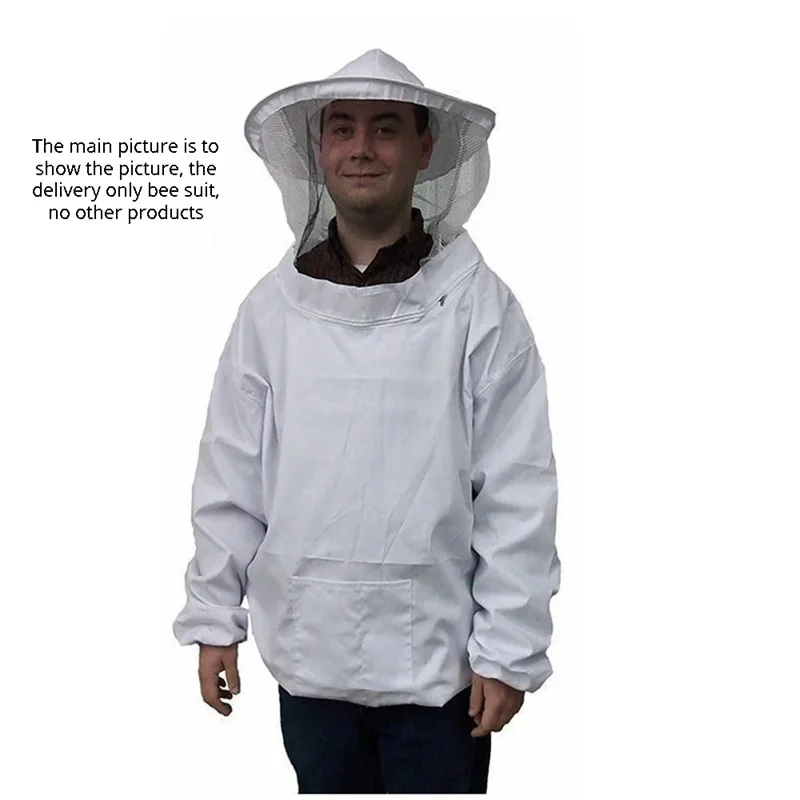 ABVA-Protective Beekeeping Jacket Veil Overalls, Beekeeping Cap Sleeves Beekeeper Suit, Beekeeping Bee Jacket