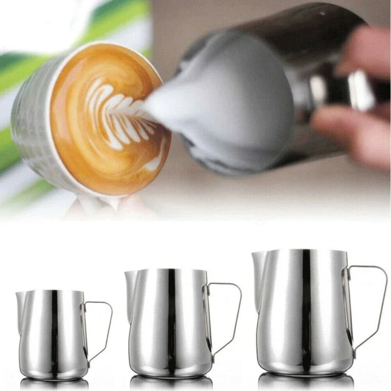 1PC 100/350/600ml Cafe Latte Flower Pulling Cups Spiked Milk Froth Milk Creamer Art Mugs Coffee Frosting Art Mugs