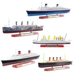 Klasyka Luksusowe rejsy Symulacja Statek ze stopu Model Titanic Ornament Lusitania Normandia HMHS BRITANNIC Steamer