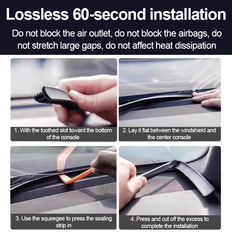 Car Center Console Gap Sealing Strip For Lynk Co 900 2025 2026 2027 Filling Rubber Strips Sound Insulation Auto Accessories