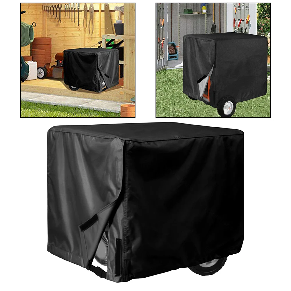 4 Size Generator Cover Windproof Protective Cover Waterproof Oxford Cloth Multipurpose Cover Engine Hood Protection Black