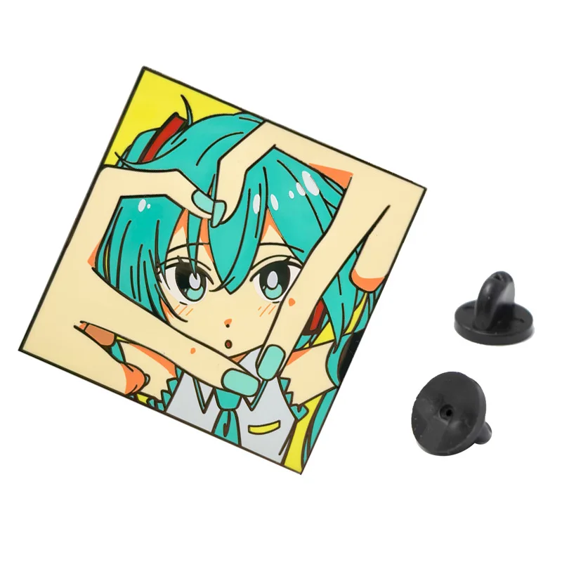 Hatsune Miku Badges Vocaloid Pins Pendant Derivatives Anime Peripheral Brooches for Backpack Clothing Lapel ACG Cosplay Toy Gift