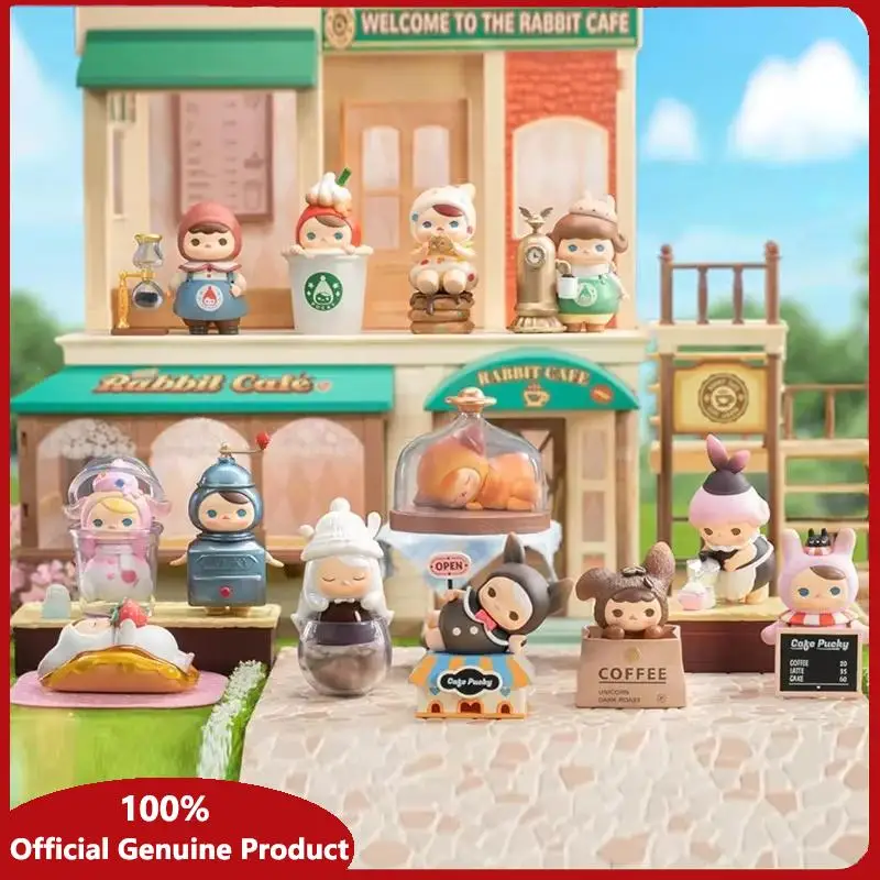 

PUCKY Rabbit Cafe Series 100% Original Blind Box Toys Guess Bag Mystery Box Mistery Caixa Action Figure Surpresa Model Birthday