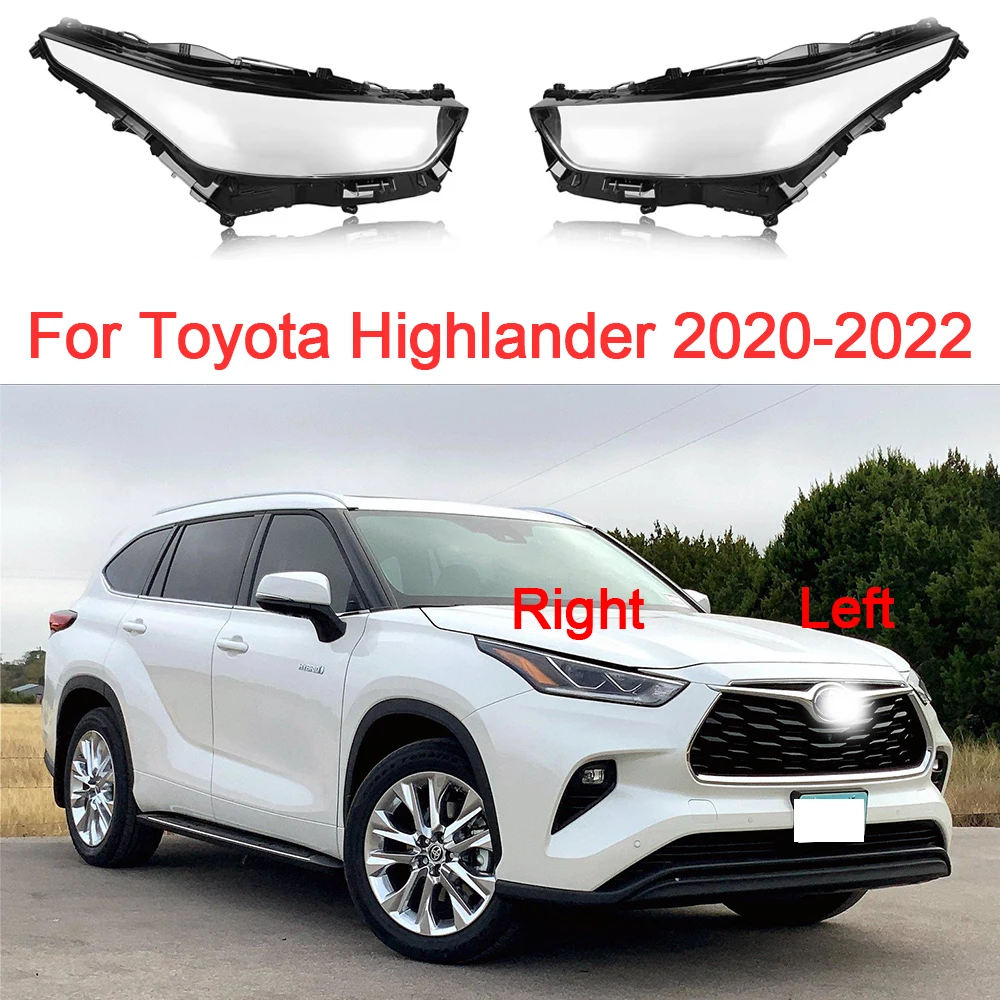 

Headlight Glass For Toyota Highlander 2020 2021 2022 Lens Cover Transparent Headlamp Shell Replacement Lampshade Car Accessories