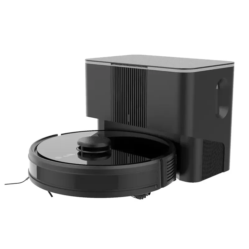 STLF GJ Bagotte Self-Emptying Robot Vacuum Cleaner, Wet Mopping, Battery Powered Dustbin for Floor Sweeping & Cleaning