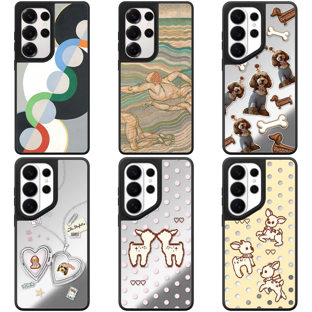 6070354 Mirror Magnetic Case: Compatible with Samsung Galaxy S23 U S24U S25 S26 Ultra S25+ S26 Plus Shell