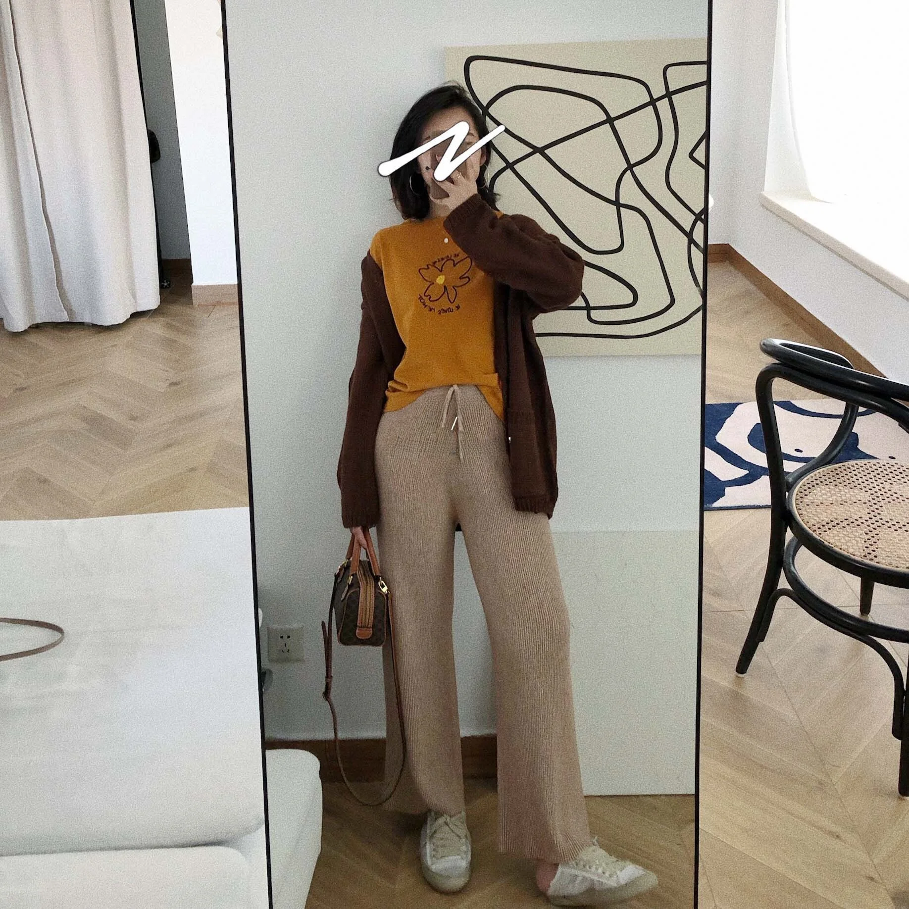 

Кардиган MaoLi Xiao Si Lang: повседневный, универсальный, вязаный, осенне-зимний, новый, для работы и отдыха, с V-образным вырезом...