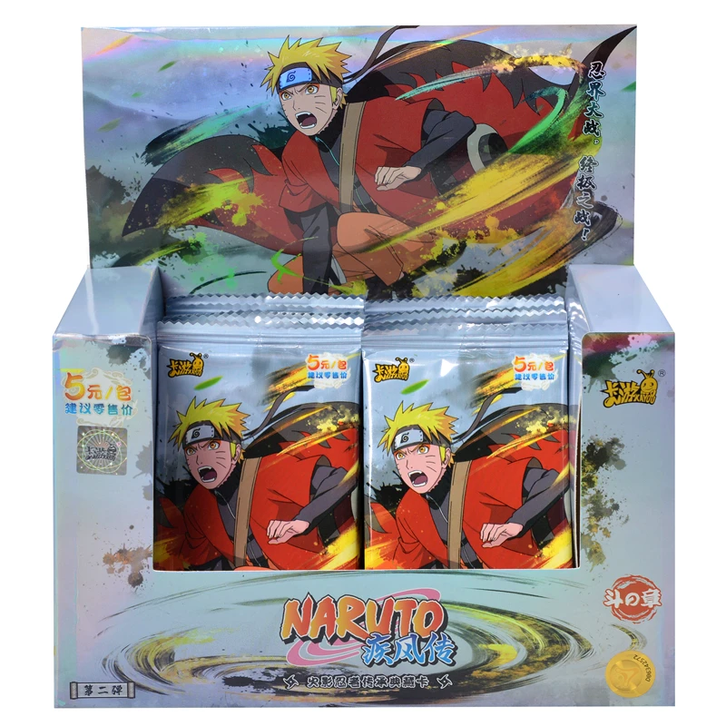 Original  KAYOU Naruto Cards Box Added SE Ninja World Collection Cards Toy For Children Birthday Gift