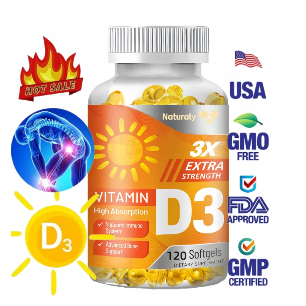 

Vitamin D3 Capsules Supports Healthy Bones, Mood & Immune System Function