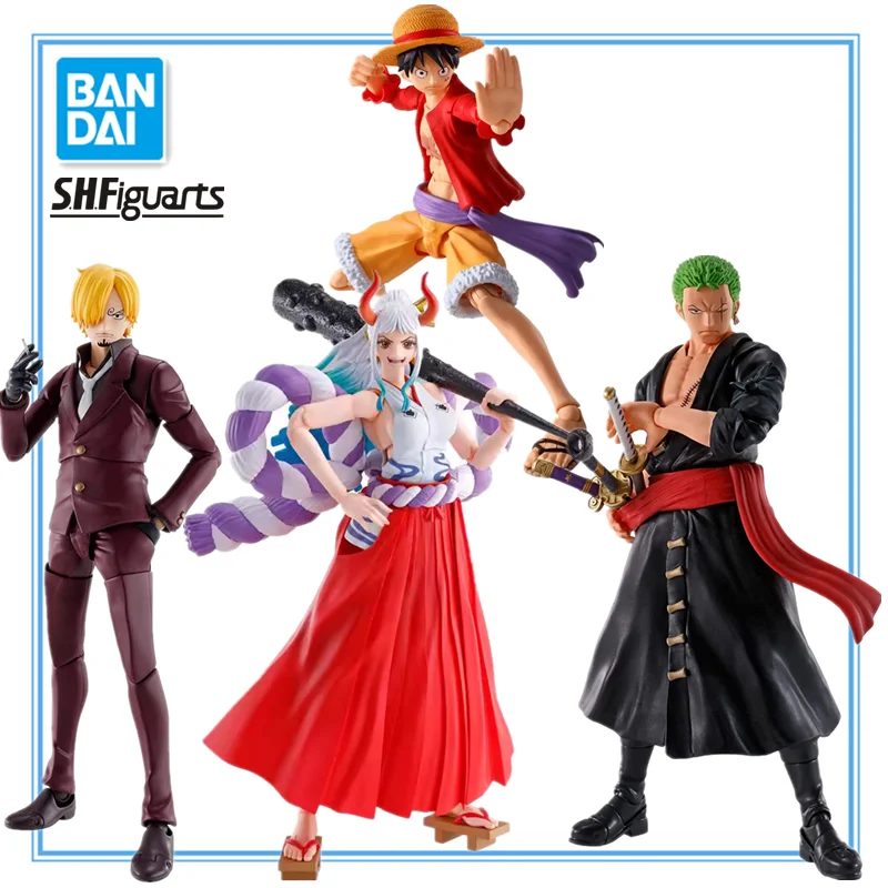 

Bandai SHFiguarts One Piece Luffy Roronoa Zoro Sanji Yamato The Raid on Onigashima Series Action Figure Collectible Model Toys