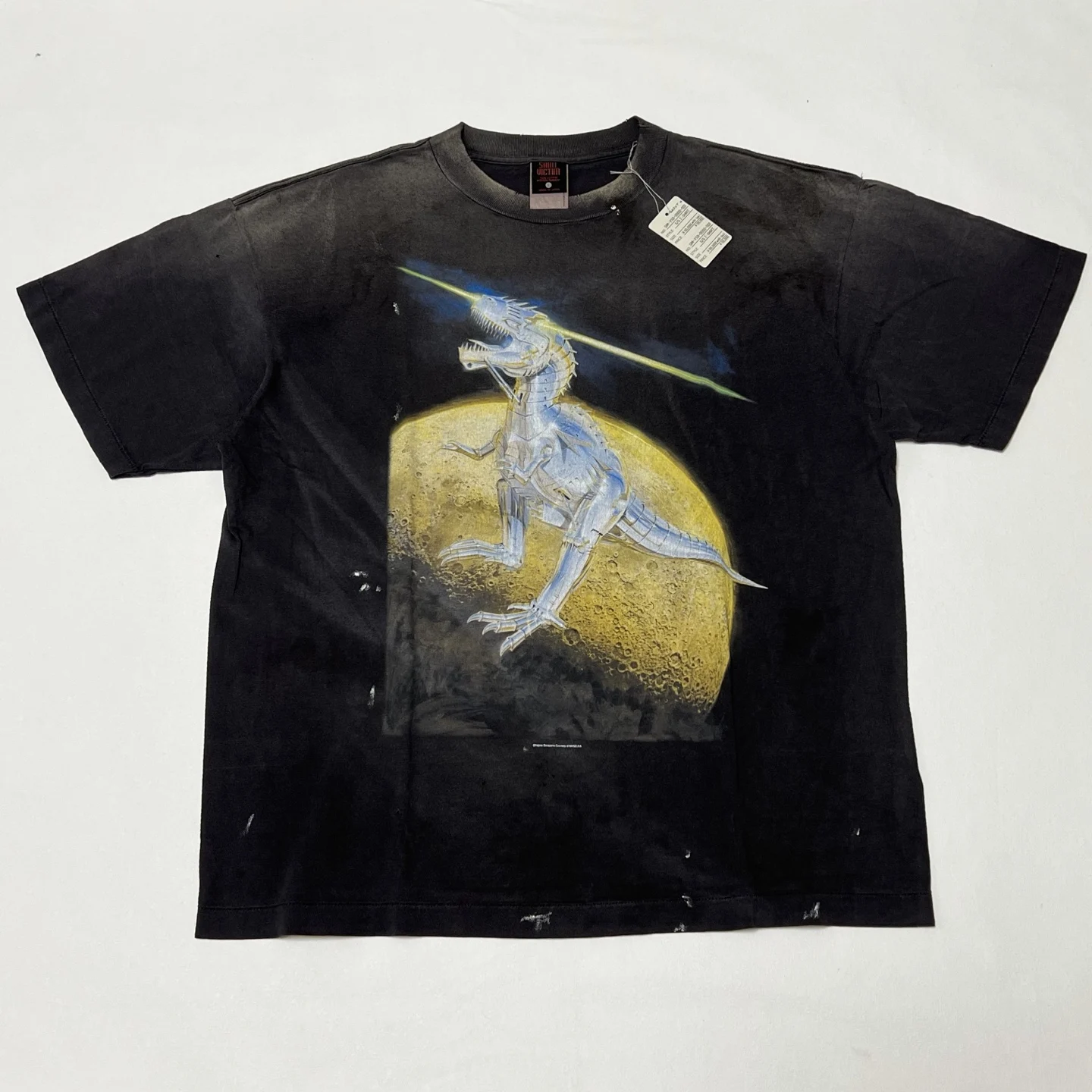 2026ss Saint x Steel Dinosaur Women Men T shirts tees Hiphop Oversized Men Casual Cotton T shirt
