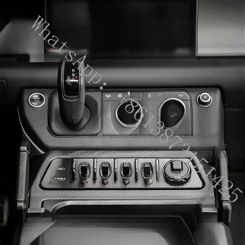 Suitable Defender 130/110/90 L663 Modified Central Control Gear Shift Console Light Charging Port