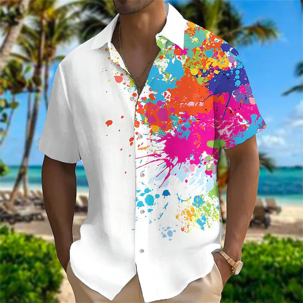 Camisa hawaiana de manga corta con cuello tipo Polo para hombre y mujer, camisa informal con estampado 3D de aves y animales, en la playa ideal para viajes, novedad de verano 2024