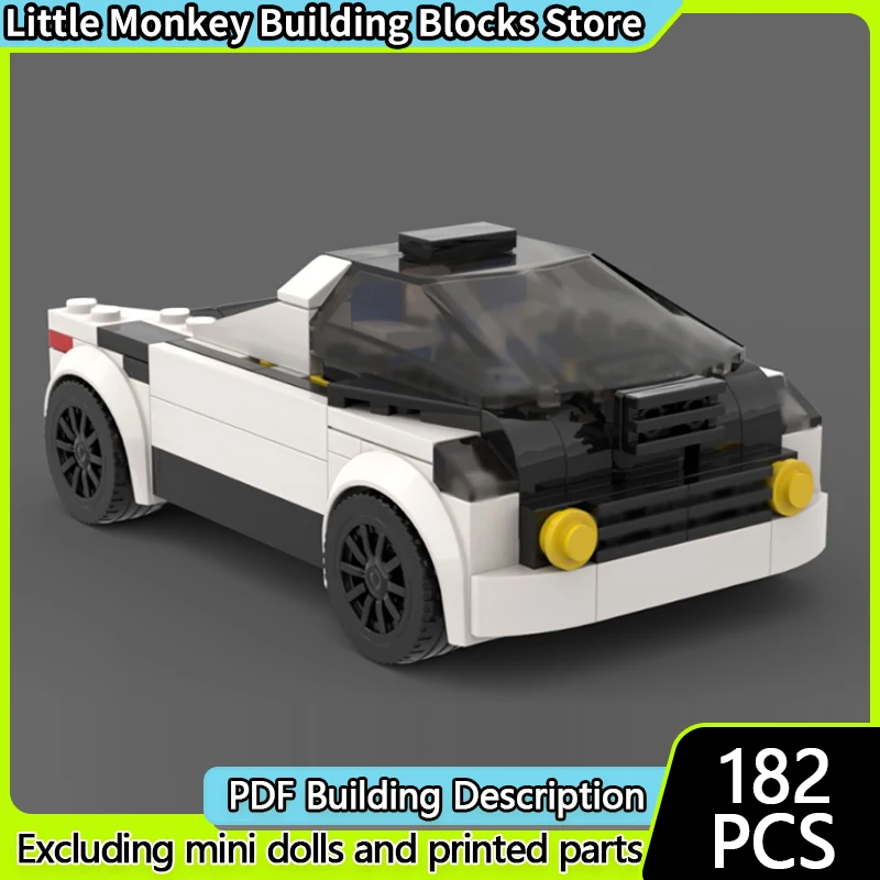 

Speed Racing Car Model MOC Building Bricks White Pickup Truck Modular Technology Children Holiday Gifts Assemble Toys Suit
