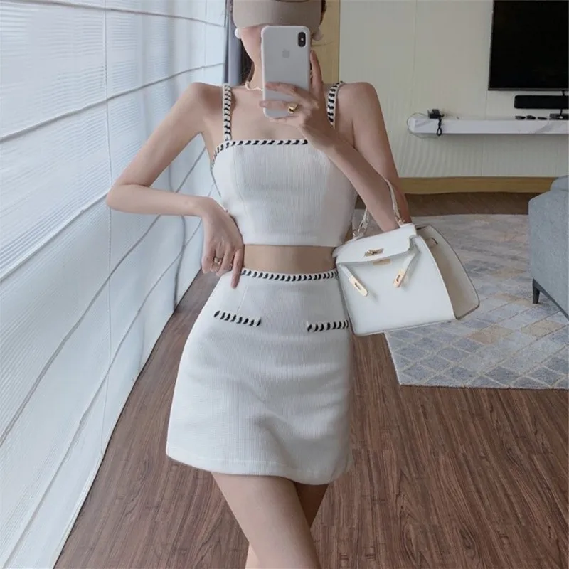 New Sling Women's Suit Hip Skirt Hot Girl Wear Slim-fit Short Skirt Short Top Saia Feminina Women Skirt Falda Short De Mujer