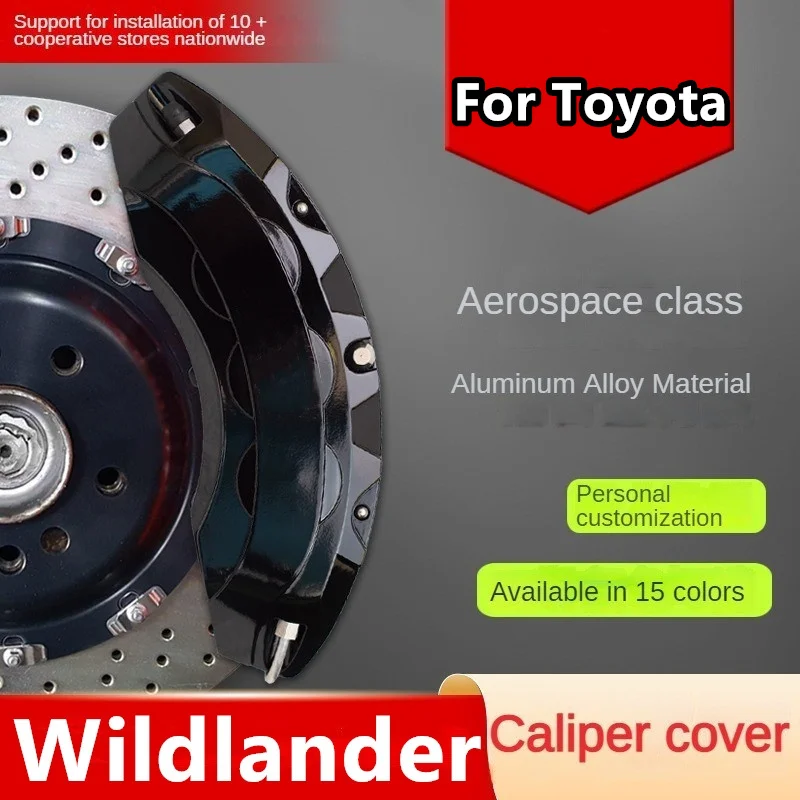 For Toyota Wildlander Car Brake Caliper Cover Front Rear 3D Aluminum Metal Kit Fit 2.5L 2023 2024