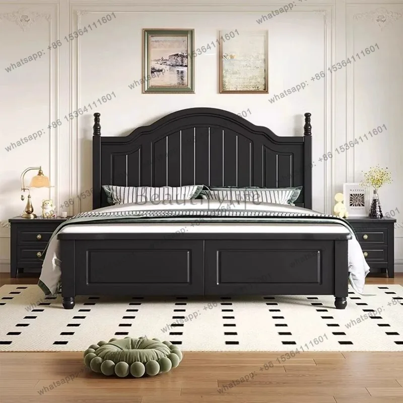 FG Girls Sleeping Bed Mobile Bedroom Children Baby Double Modern Luxury Wooden Floor Bed Design Letto Matrimoniale Home Furnitur