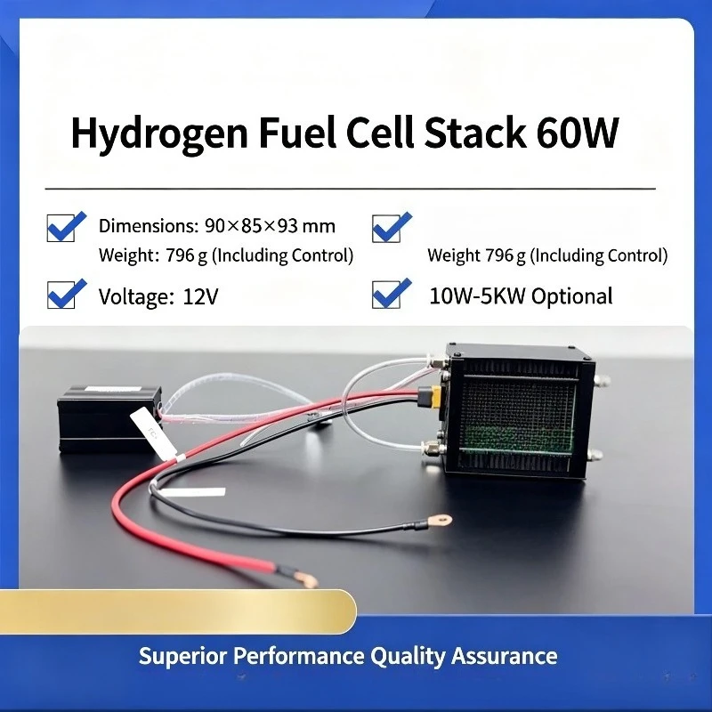 Hydrogen Fuel Cell Stack Generator PEM Type 10W 30W 50W 60W 100W 200W 300W 1KW 5KW Power Supply For Scientific Research Test