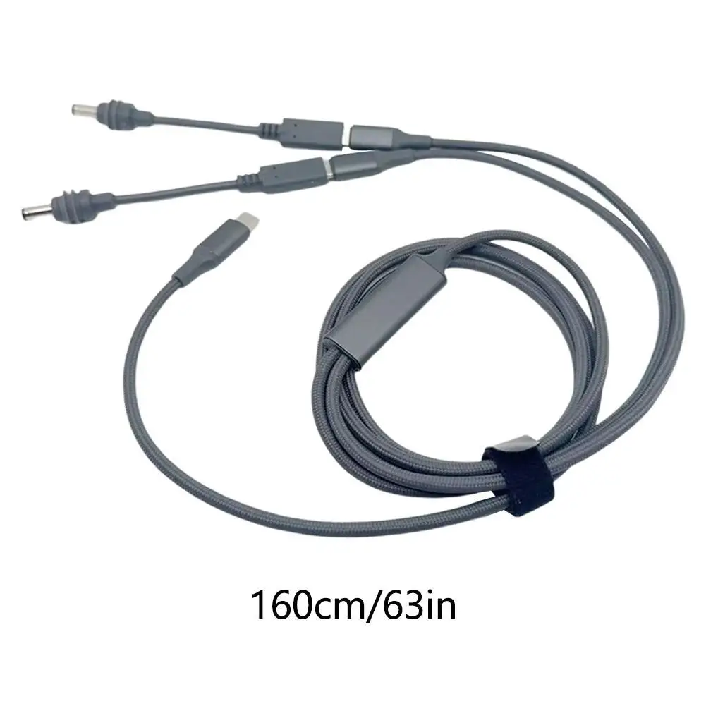 Dual USB-C To DC One-to-two Power Cable For Starlink Min PD100W Fast Charging Power Cable For Starlink Mini 160cm