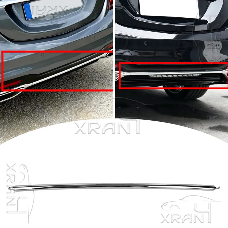 2228853100 Center Rear Bumper Molding Trim Chrome FOR Mercedes Benz S Class W222 V222 S450 S560 S560e 2018-2020 Non AMG Line