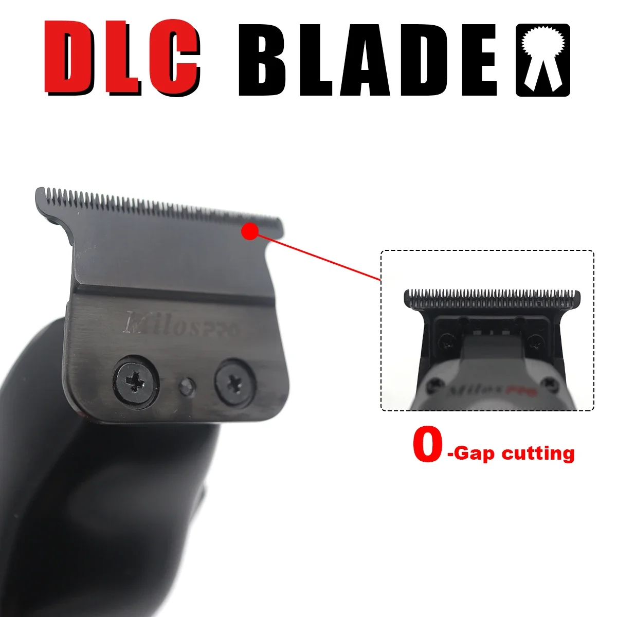 أداة تهذيب اللحية للرجال بطارية قابلة للإزالة DLC شفرة فرش السيارات منخفضة الضوضاء اللاسلكية المهنية مقص الشعر آلة التشطيب