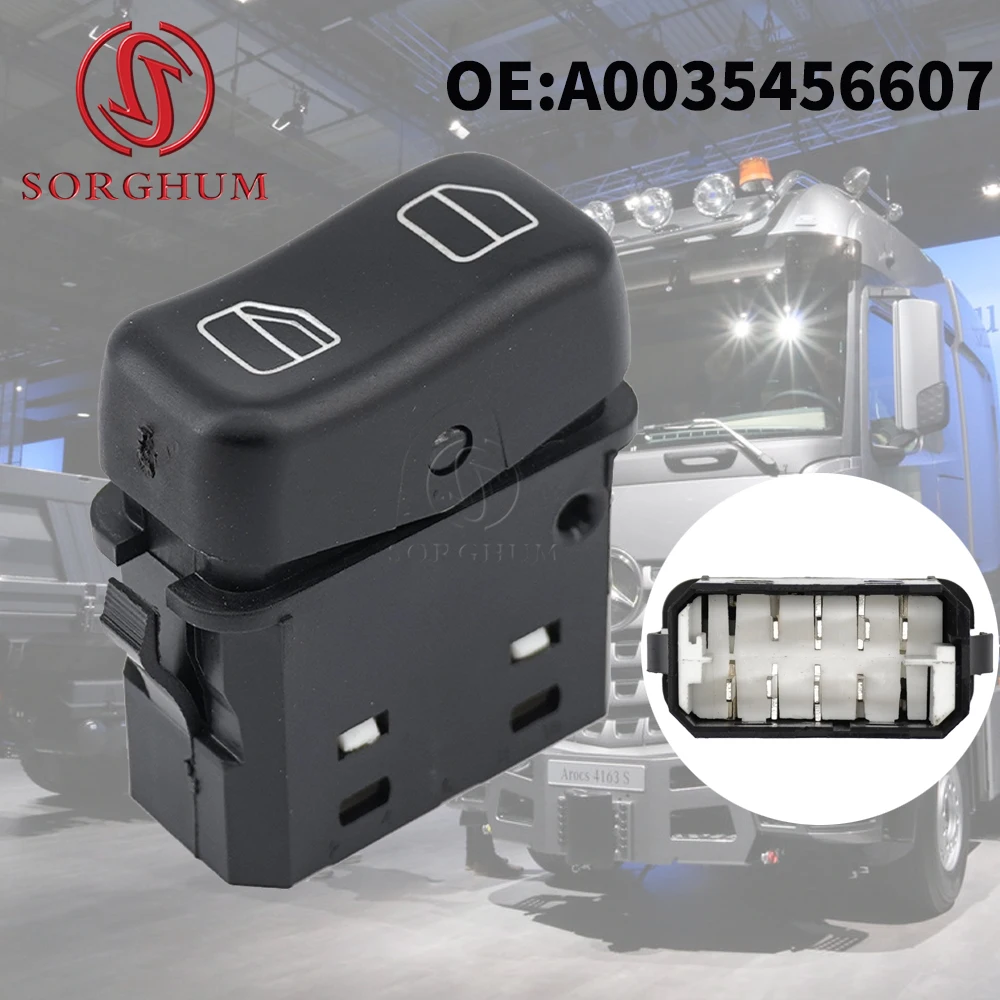 SORGHUM Truck Spare Parts 4.61349 Rocker Switch Electric Window Regulator For MERCEDES-BENZ 0035456607 A0035456607 A003 545 6607