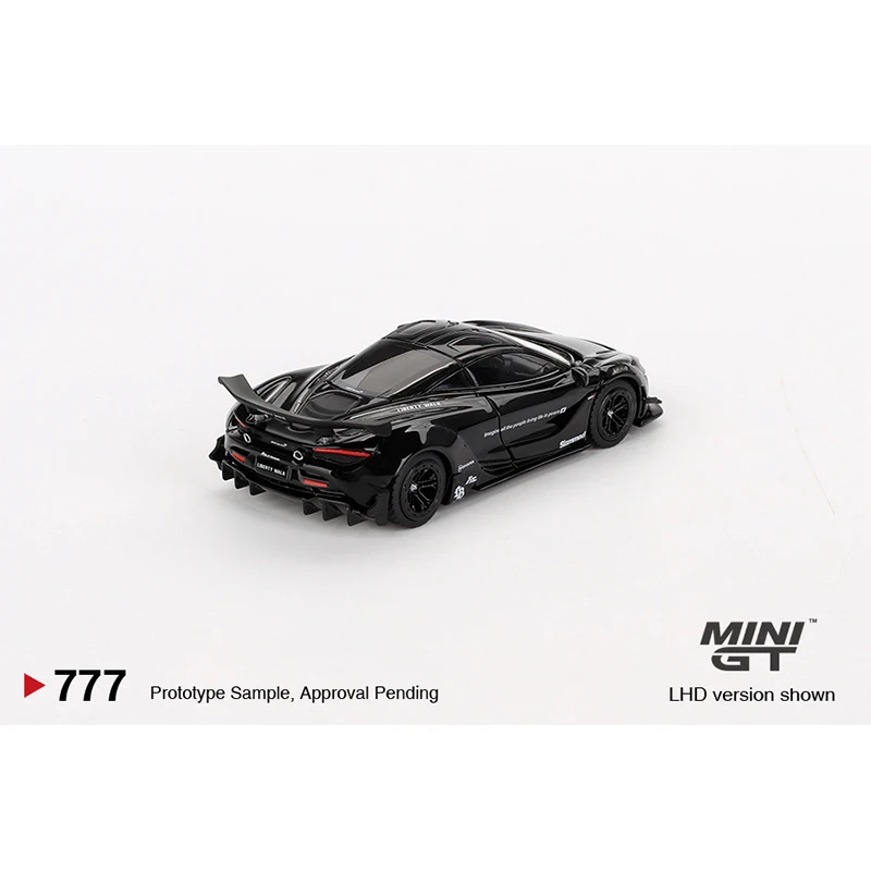 PreSale MINIGT 777 1:64 LBWK 720S LB Works Black Diecast Diorama Model Collection Toys