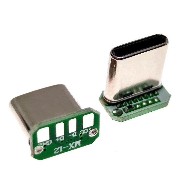 

1PCS﻿ USB 3.1 TYPE-C Male Head Stretching 16P Stand up Data Strip Board with Four Weld Points L=9.5mm 3A Fast Charging