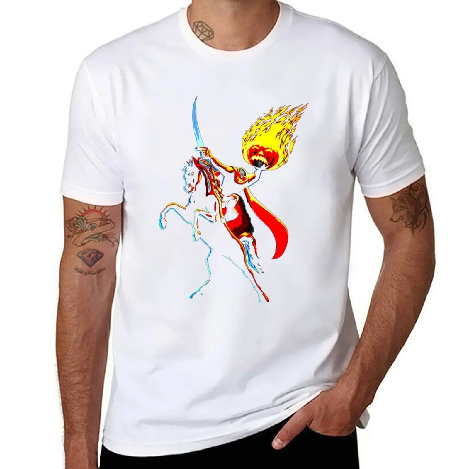 

Headless Horseman T-Shirt cotton tshirt 100% t shirt custom print T-Shirt