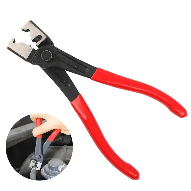 Professional R-Type Hose Clip Pliers Flat Band Hose Clamp CV Boot Swivel Tool for Auto Car Water Oil Pipe Metal Collar Clamp