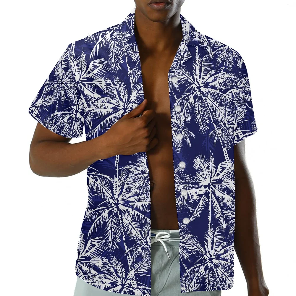 

NOISYDESIGNS 2022 Latest Fashion Mens Short Sleeve Hawaiian Shirt Summer Casual Floral Print Beach Shirts For Men 2XS-5XL