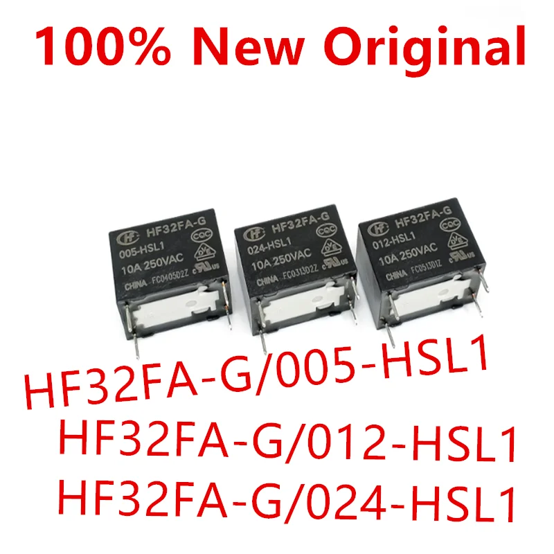 10piece  HF32FA-G/012-HSL1 、HF32FA-G/005-HSL1 、HF32FA-G/024-HSL1  10A  New power relay  HF32FA-G-012-HSL1 、HF32FA-G-024-HSL1