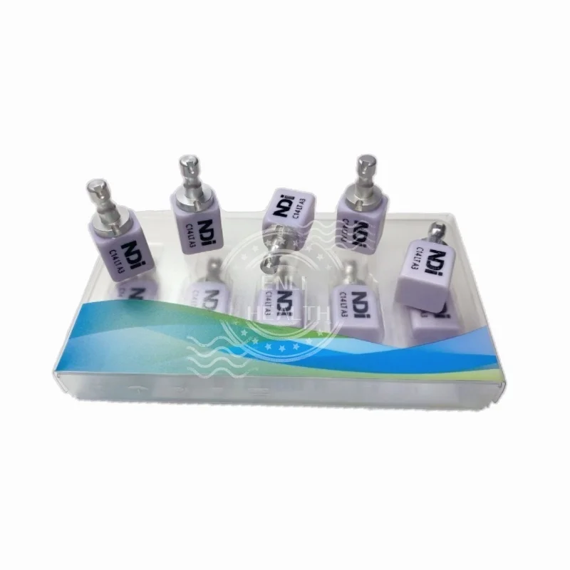 Dental NDI Lithium Disilicate Glass Ceramic Blocks 5pcs/box C14 HT/LT for Dentistry CAD CAM Milling System Dental Materials