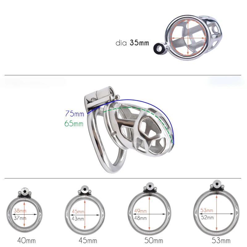 New Mamba Metal Chastity Cage Devices Penis Lock Penis Cage Cock Rings Men Cuckold Lockdown Bird Adult Sex Toys For Men Gay 18+ view 4
