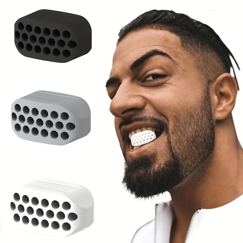 Silicone Jaw Exerciser Facial Toner & Jawline Fitness Ball Neck Toning Equipment Facial Beauty Tool Double Chin Exerciser