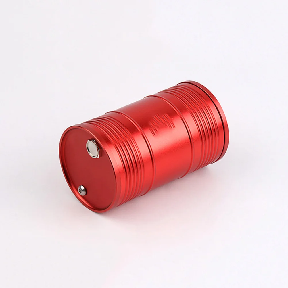 

Car Ashtray Portable Cylinder Design Fireproof Cigarette Holder With Removable Bottom For Auto Cup Holder Use Red