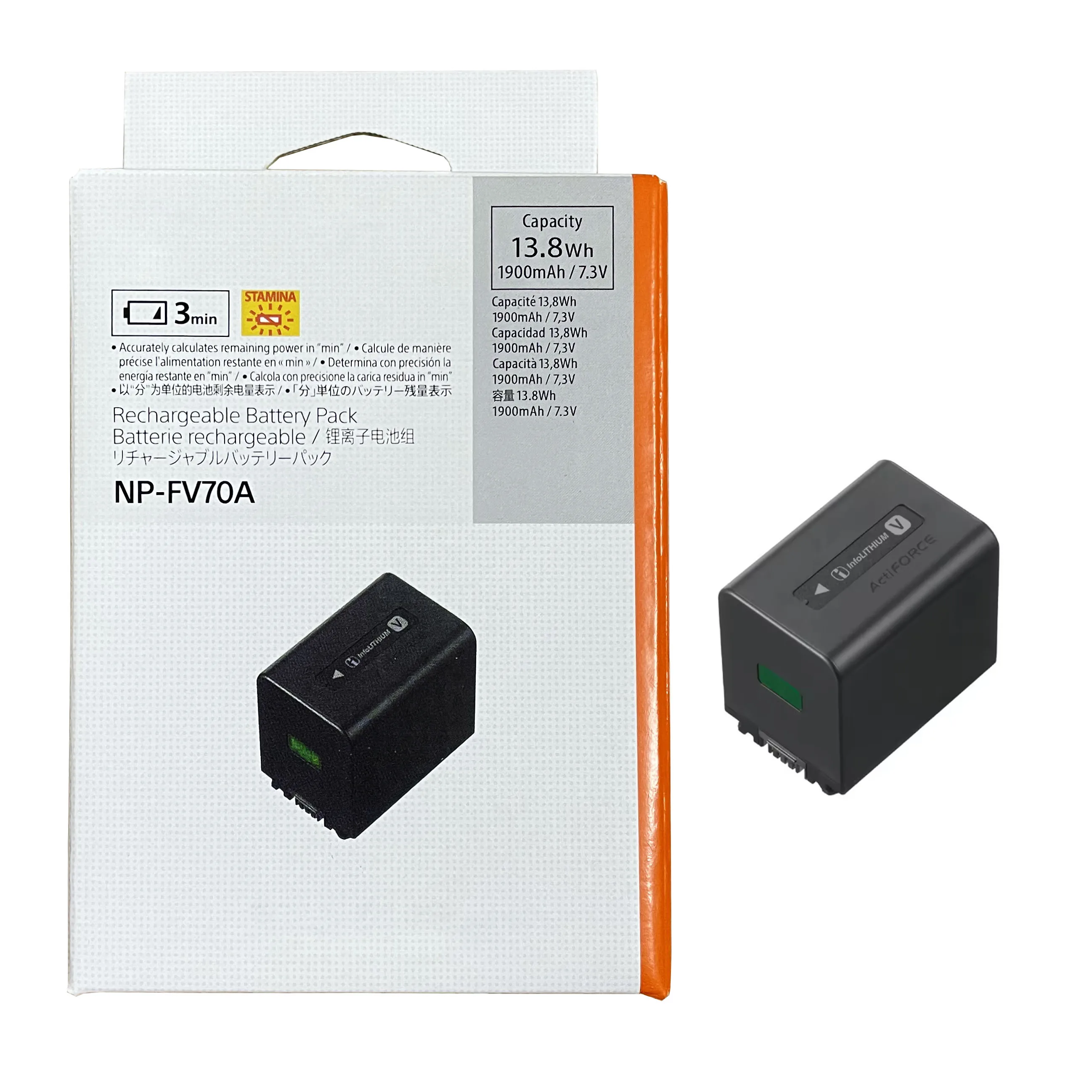 NEW NP-FV70A NPFV70A 1900mA Camera Battery for Sony FDR-AX40 AX700 AX45 AX60 AX100E AXP55 CX680 AXP55