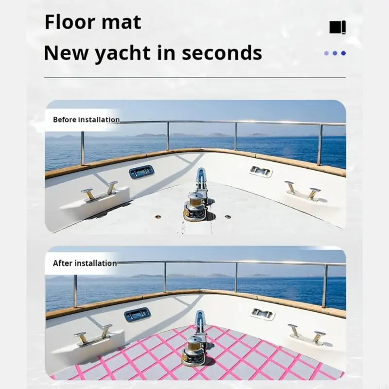 

Foam Boats Flooring Pad Slip Resistant Adhesive Yachts Deck Pad for Boats Yachts Dock Garage Gym Flooring Enduring 24BD