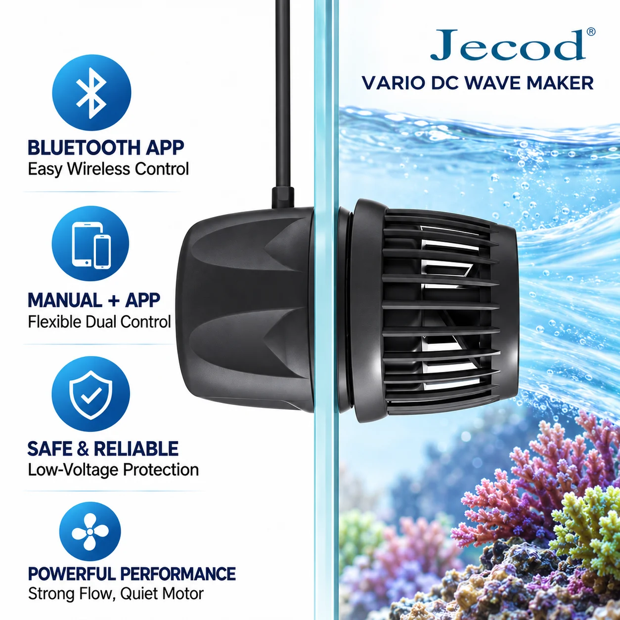 Saltwater Tank - Jebao Jecod DMP-10/20/30/40 New Smart Bluetooth