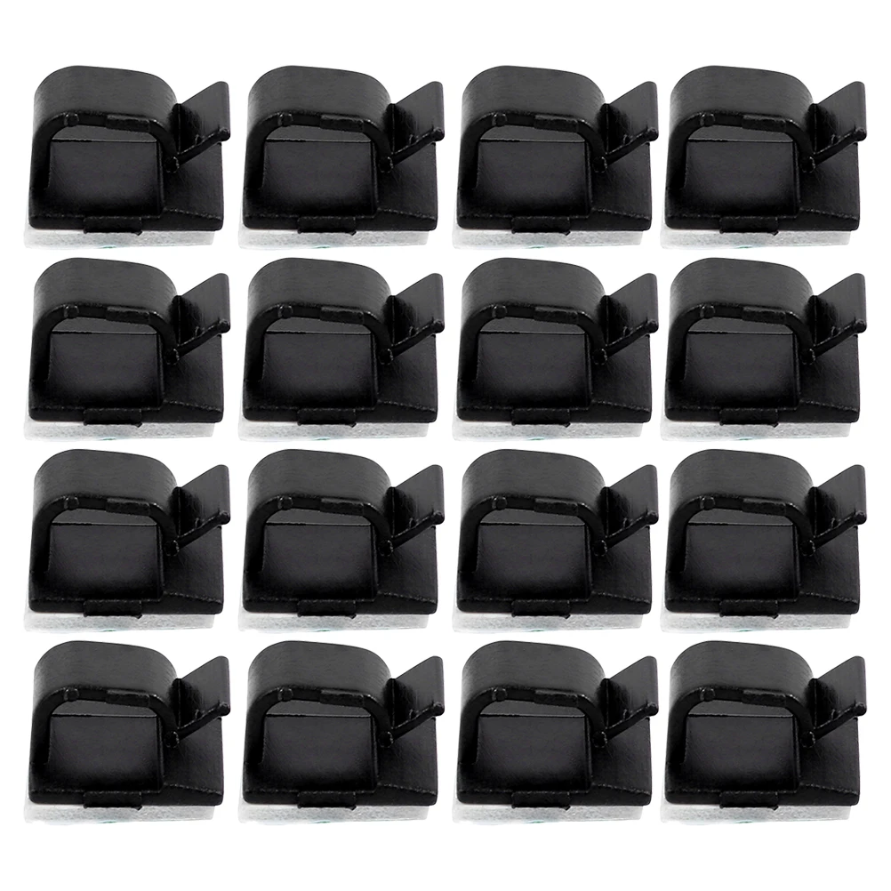 

25 Pcs Wire Fixer Cord Organizer Home Clips Self-adhesive Cable Clamp Adjustable Fixation Plastic Office