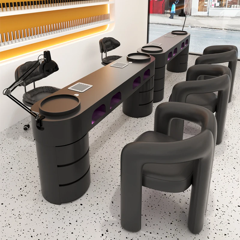 

Эстетические европейские столы для ногтей, коллекционная станция для хранения, столы для ногтей, станция, оборудование для ленивого маникюра Mesinha De, модная мебель